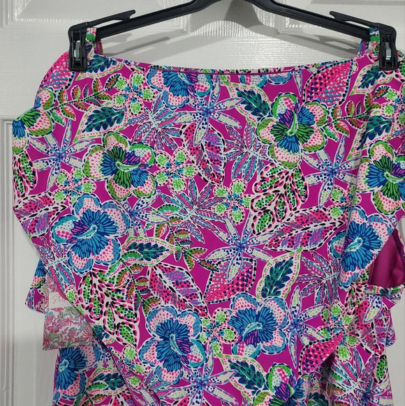 NWT Stella Parker Collection Plus Size Multicolor Floral Two Piece Swim Size 18W - Picture 8 of 13